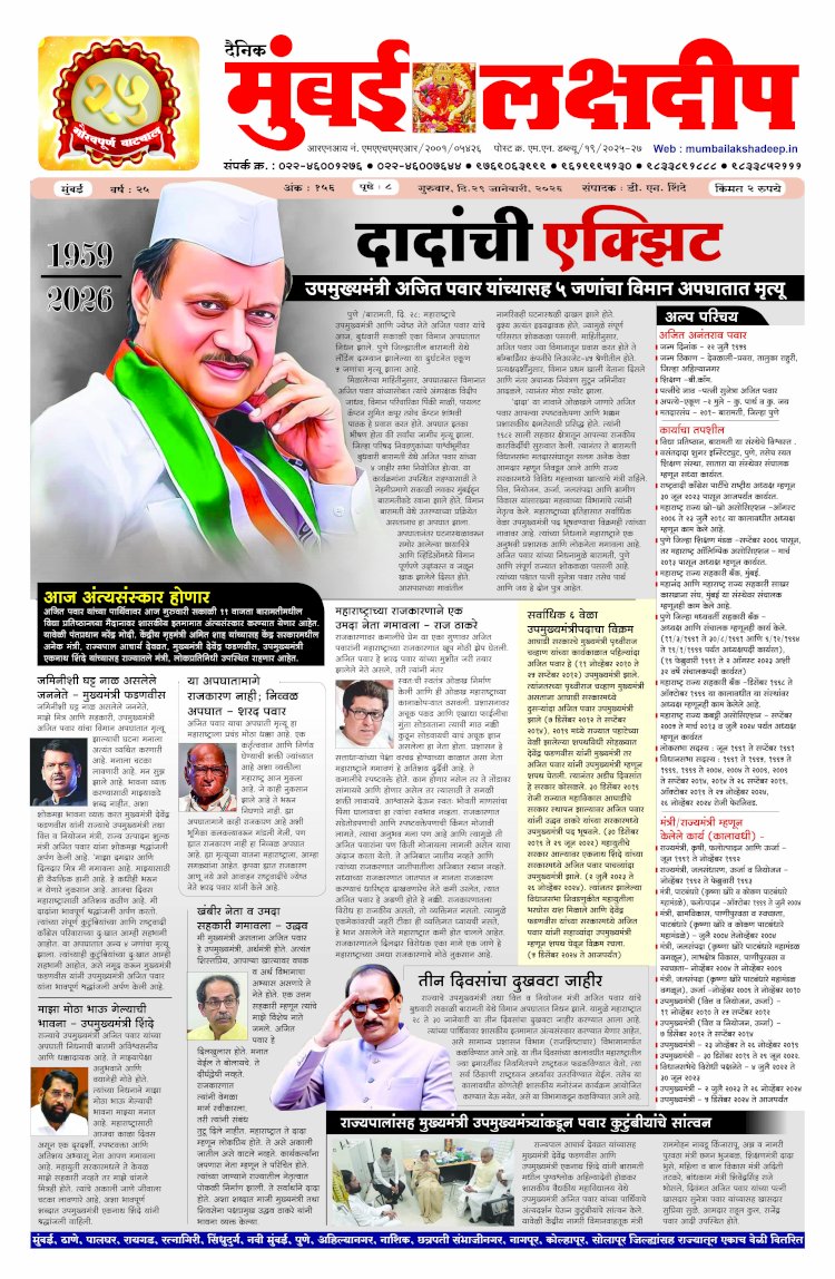 Mumbai Lakshadeep 29-1-2026