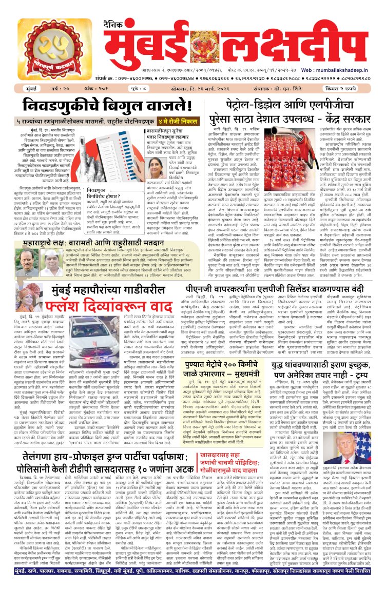 Mumbai Lakshadeep 16-3-2026